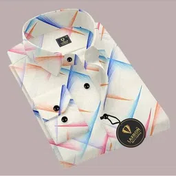 aitavik overseas Men Printed Slim Fit Shirt with Full Sleeves image 4