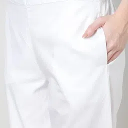 ethnic curry Women Straight Pants with Semi-Elasticated Waist image 4