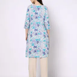 yousta Women Printed Straight Kurta image 4