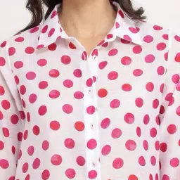 pink fort Women Polka-Dot Suit Set image 4