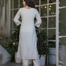 nyrika Women Embroidery Straight Kurta Set image 4