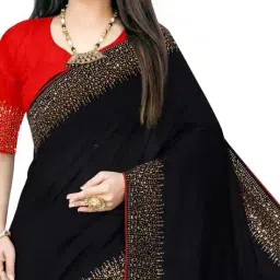 punyatha creation Chanderi Saree with Stones Embellished Border image 4