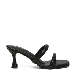 louis stitch Women Heeled Sandals with PU upper image 4