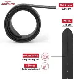 red tape Formal Casual Leather Belt for Men image 4