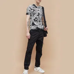 forca by lifestyle Men Pleated Slim Fit Pants image 4