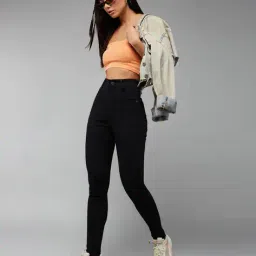 dolce crudo Women High Rise Slim Jeans image 4