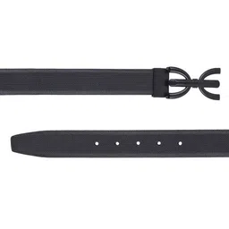 teakwood leathers Textured Belt with Buckle Strap image 4