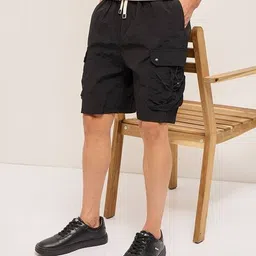 the bear house Men Regular Fit Cargo Shorts image 4