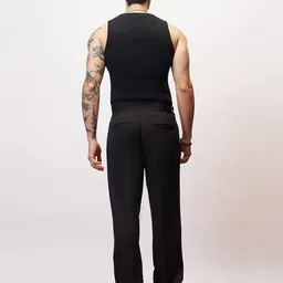 freakins Men Pleated Straight Fit Pants  image 4
