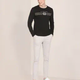 u.s. polo assn. Logo Print Crew-Neck Cotton T-Shirt image 4