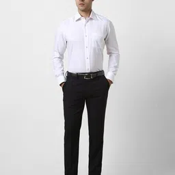 van heusen Men Slim Fit Flat-Front Trousers image 4