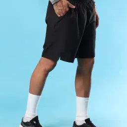 buda jeans co Men Mid-Rise Regular Fit Flat-Front Knit Shorts image 4