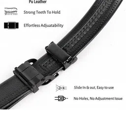 cimoni Men Slim Belt with Auto-Buckle Closure image 4