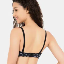 clovia Printed Padded Full-Coverage Non-Wired T-Shirt Bra image 4