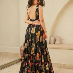 wedani Women Floral Print Gown Dress image 4