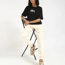 tommy hilfiger Women Varsity Relaxed Fit Crew-Neck T-Shirt image 4