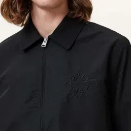 all saints Men Fenway Embriodered Logo Regular Fit Bomber Jacket image 4