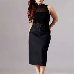 miss chase a+ Women Straight Midi Skirt image 4