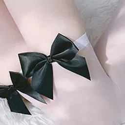 neska moda Women Stockings with Bows image 4