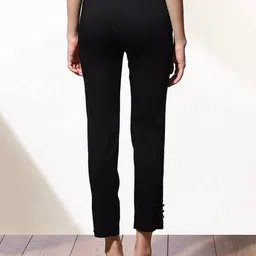 lakshita Women Monochrome Relaxed Fit Pants image 4