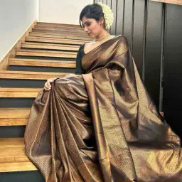 anjaneya sarees Banarasi Kanjivaram Silk Saree image 4