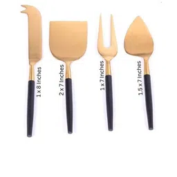 vareesha Radiant Handle with Heads Cheese Knives Set image 4