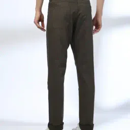 john players Men Slim Fit Flat-Front Trousers image 4