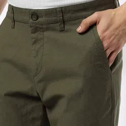 john players Men Slim Fit Flat-Front Trousers image 4