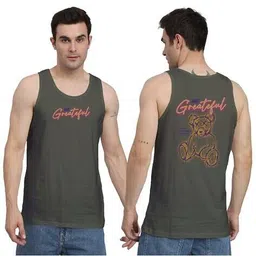 prerit Men Graphic Print Sleeveless Vest image 4