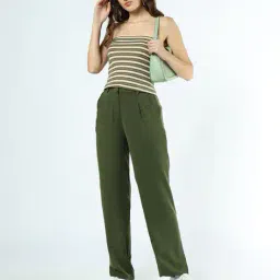 buda jeans co Women Striped Off-Shoulder Fitted Top image 4