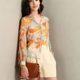 u.s. polo assn. Women Floral Print Regular Fit Top image 4