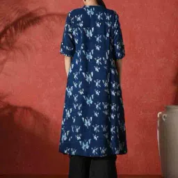 nyrika Women Floral Print A-Line Kurta image 4