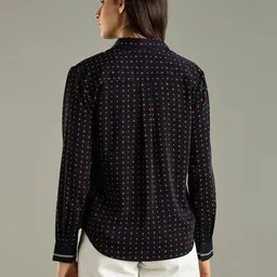 tommy hilfiger Women Spread Collar Relaxed Fit Shirt image 4