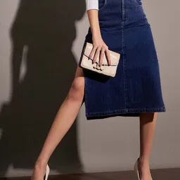 sassafras Women Midi Pencil Skirt image 4