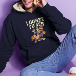 buda jeans co Men Regular Fit Typographic Hoodie image 4