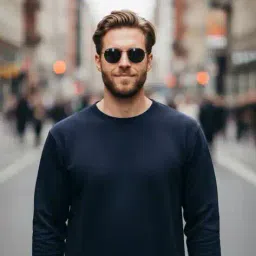 mack jonney Men Round-Neck Regular Fit Sweatshirt image 4