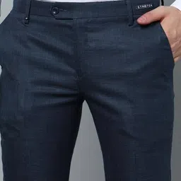 monte bianco Men Mid-Rise Regular Fit Flat-Front Trousers image 4