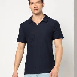 yousta Men Regular Fit Cotton Polo T-Shirt image 4