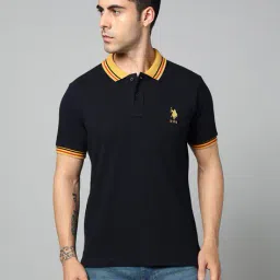 u.s. polo assn. Men Slim Fit Polo T-Shirt with Logo Embroidery image 4