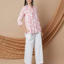 melange by lifestyle Women Coral Kurti image 4
