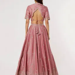 fabpixel Women Embroidery Lehenga Choli Set with Dupatta image 4