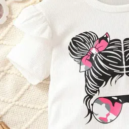 tior Girl Graphic Print Pants & Top Set image 4