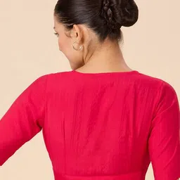 studio shringaar Women V-Neck Front Open Blouse image 4