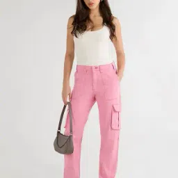 bewakoof Women's Cargo Pants image 4
