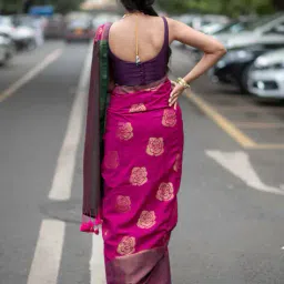 suta Women Ikat Cotton Saree  image 4