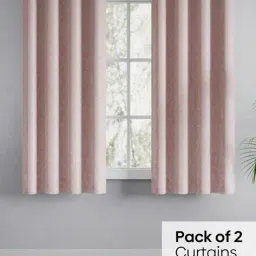 haus & kinder Pack of 2 Floral Print Window Curtains image 4