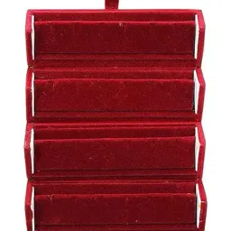 atorakushon Pack Of 4 Jewellery Storage Box Ring Earring Travelling Organisers Case image 4