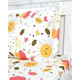 divine casa 144 TC Printed Single Bedsheet with Pillow Covers image 4