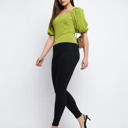 madame Women Slim Fit Top with Short Sleeves image 4