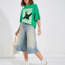 leotude Women Oversized Fit Round-Neck T-Shirt image 4